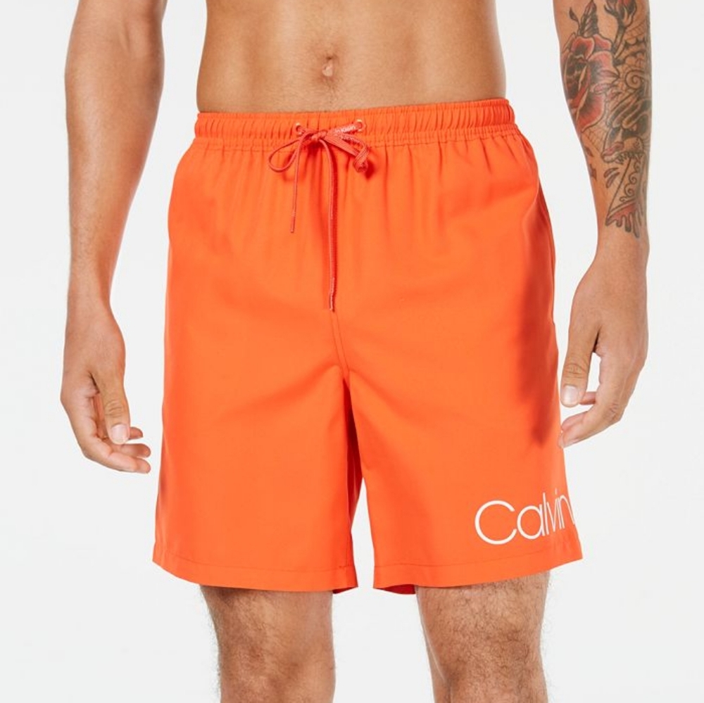 Calvin Klein Logo Volley Swim Trunks